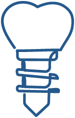 Dental implant icon