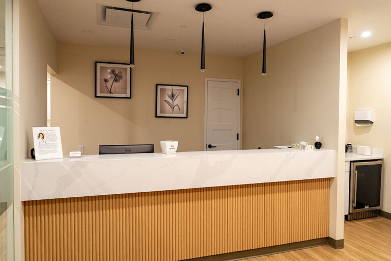 Canopy Dentistry Reception Desk